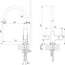 Комплект LEMARK смеситель LM7261BL для кухни + Фильтр для очистки жесткой воды OPTIMА LM7261BL086