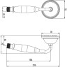 Лейка душевая LEMARK LM8007G 1-функциональная