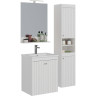Зеркало LEMARK ROMANCE 60 см с полкой, белый глянец LM07R60Z